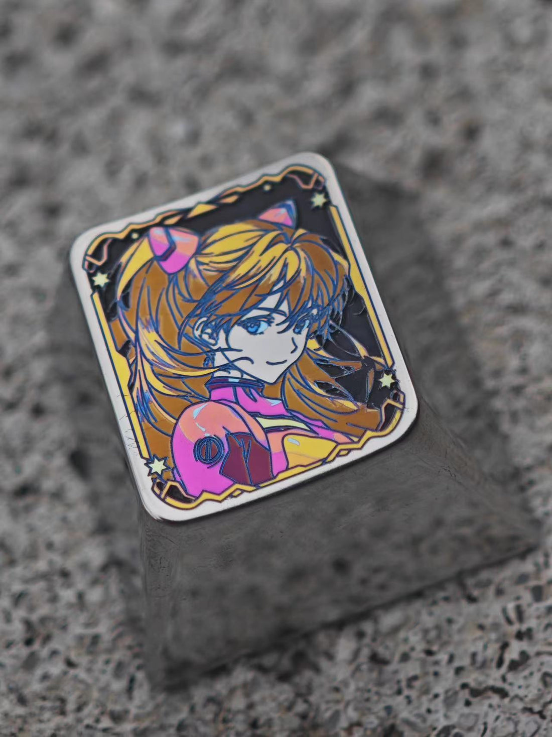 Tomorrow Fragrance Color Titanium/Etching, Titanium Alloy 1U Carving Keycaps