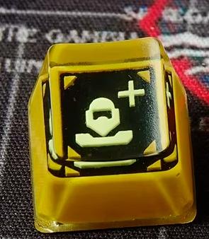 Helldovers 2 theme, personalized keycaps for function keys, crystal dropper material decorative keycaps, mechanical keyboard artisankeycaps