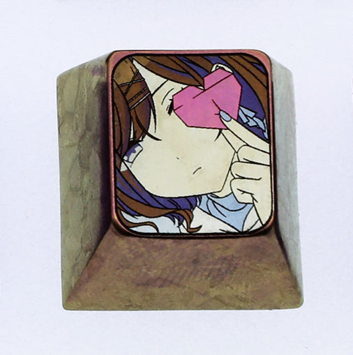 THE  iDOLM@STER SHINY COLORS, 1U titanium alloy carved personalized keycaps, mechanical keyboard metal decorative keycaps