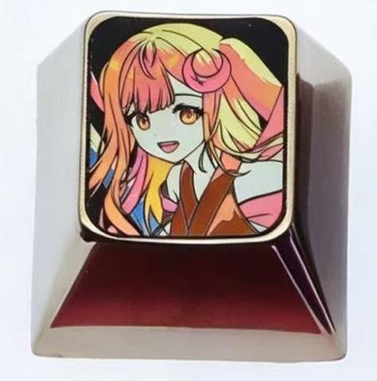 Cosmic Princess Kaguya! Theme, 1U titanium alloy personalized keycap, anime and game culture creative mechanical keyboard decoration keycap