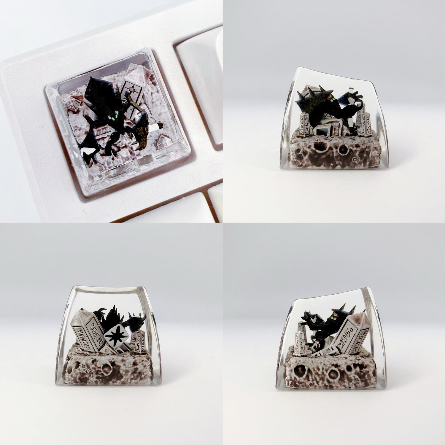 Pok é mon Mythical Beast Collection, Crystal Drops of Glue Material Artisankeycaps, Anime, Game, Culture, Creativity, Peripheral Decoration, Personalized Keycaps