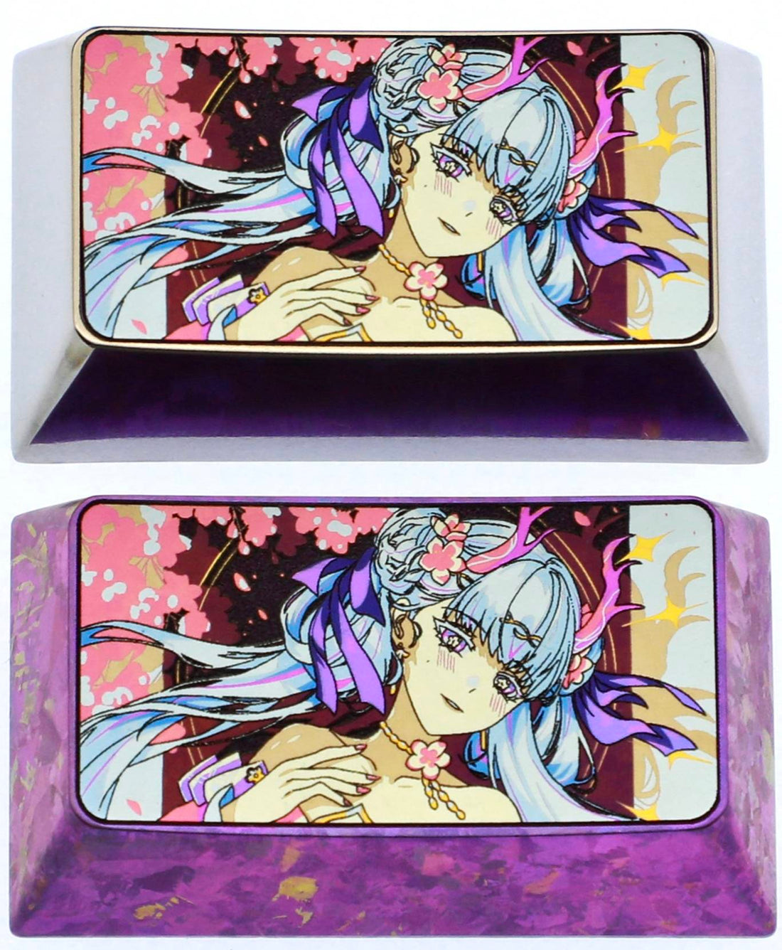Wuthering Waves, Jinhsi, 1.75U titanium alloy personalized keycaps, metal creative carved keycaps for anime and gaming peripherals