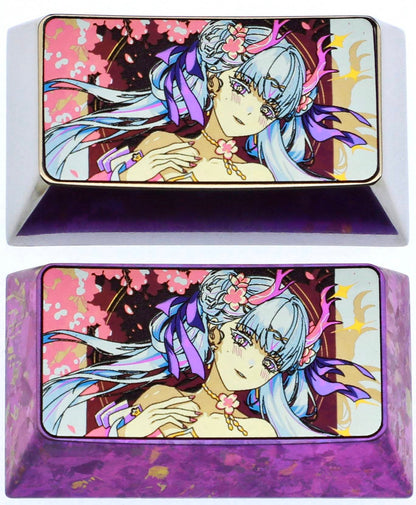 Wuthering Waves, Jinhsi, 1.75U titanium alloy personalized keycaps, metal creative carved keycaps for anime and gaming peripherals