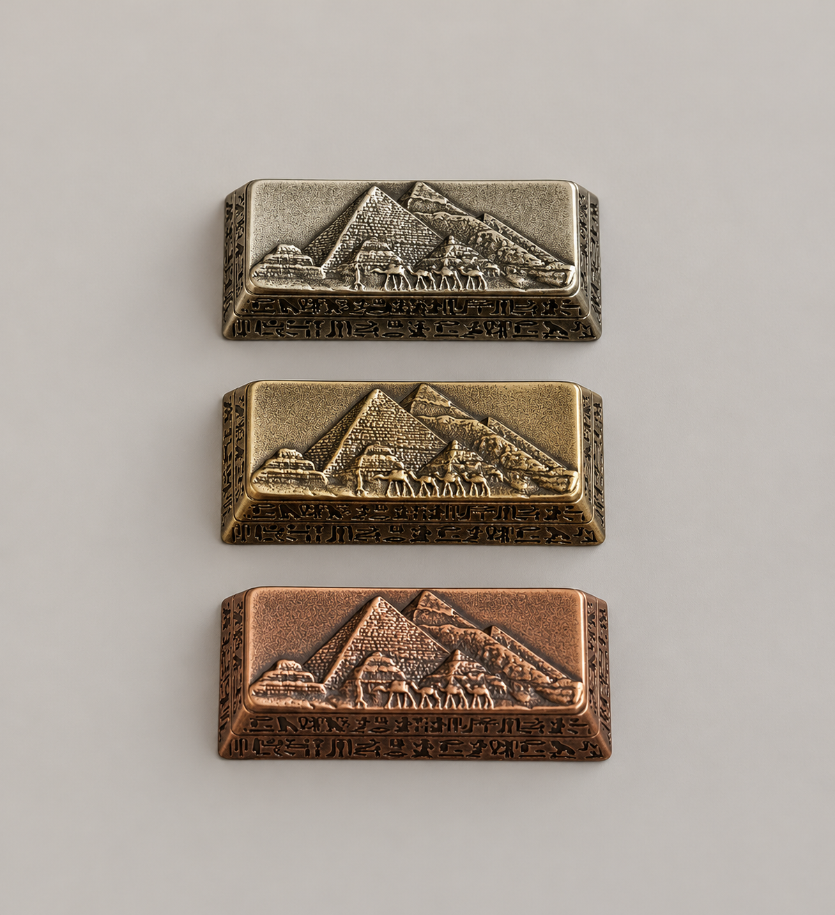 Ancient Egyptian pyramids antique antique bronze personalized keycaps, 2.25U return key cultural creative keycaps, mechanical keyboard art decorative keycaps