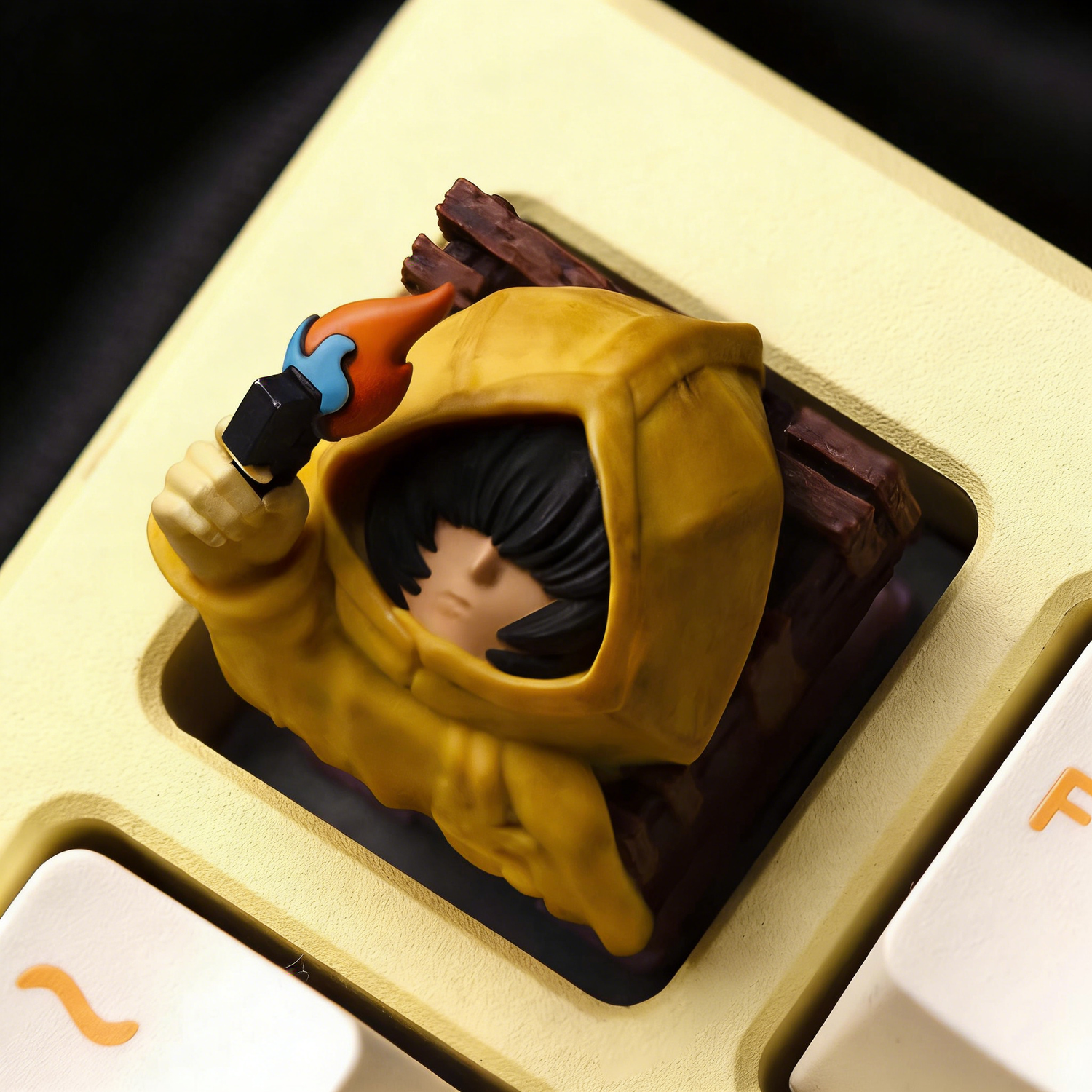 Little Nightmares, artisankeycaps multi-color resin personalized keycaps, anime, gaming, cultural and creative mechanical keyboard decorative keycaps