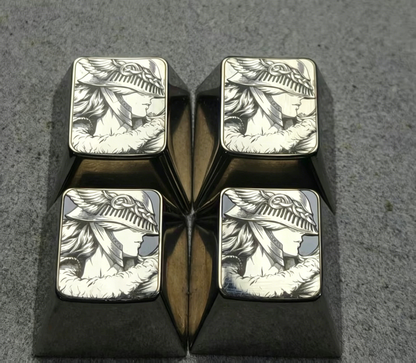 Elden Ring, Malenia, 1U titanium alloy personalized keycaps, anime, gaming, cultural and creative mechanical keyboard decorative keycaps