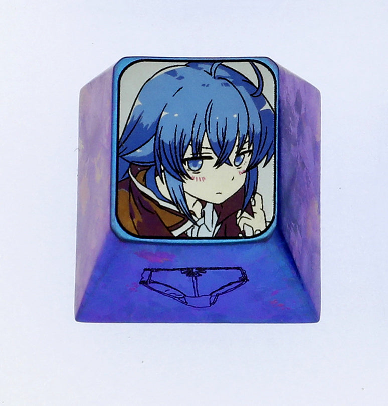 Roxy， Titanium alloy carved keycaps, mechanical keyboard keycaps