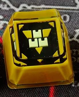 Helldovers 2 theme, personalized keycaps for function keys, crystal dropper material decorative keycaps, mechanical keyboard artisankeycaps