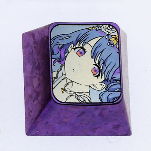 THE  iDOLM@STER SHINY COLORS, 1U titanium alloy carved personalized keycaps, mechanical keyboard metal decorative keycaps