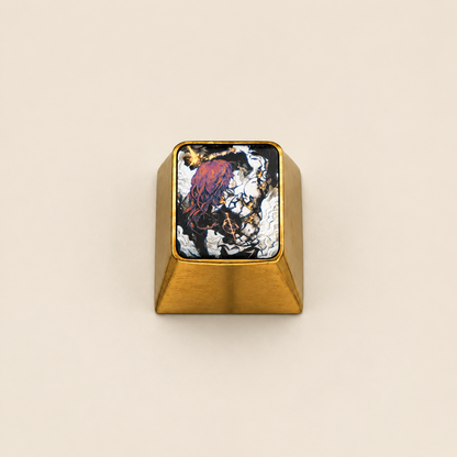 Elden Ring，Radagon，1 U titanium alloy personalized keycaps, anime and game cultural creative keycaps, mechanical keyboard decorative keycaps