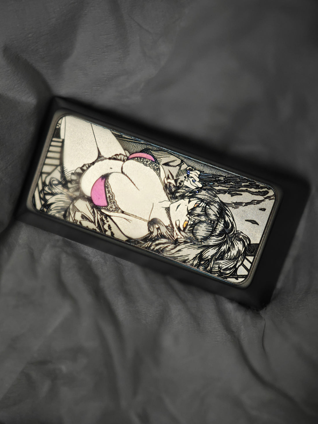 Azur Lane, 2U titanium alloy black billet, anime and game culture creative personalized keycap