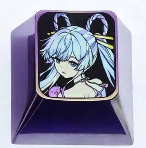 Cosmic Princess Kaguya! Theme, 1U titanium alloy personalized keycap, anime and game culture creative mechanical keyboard decoration keycap
