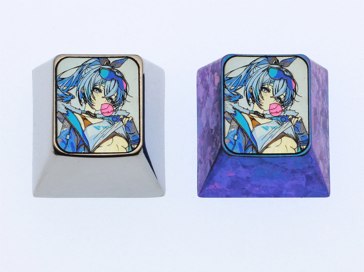 Honkai: Star Rail, Silver Wolf, 1U titanium alloy personalized keycaps, metal carved decorative keycaps for anime and games