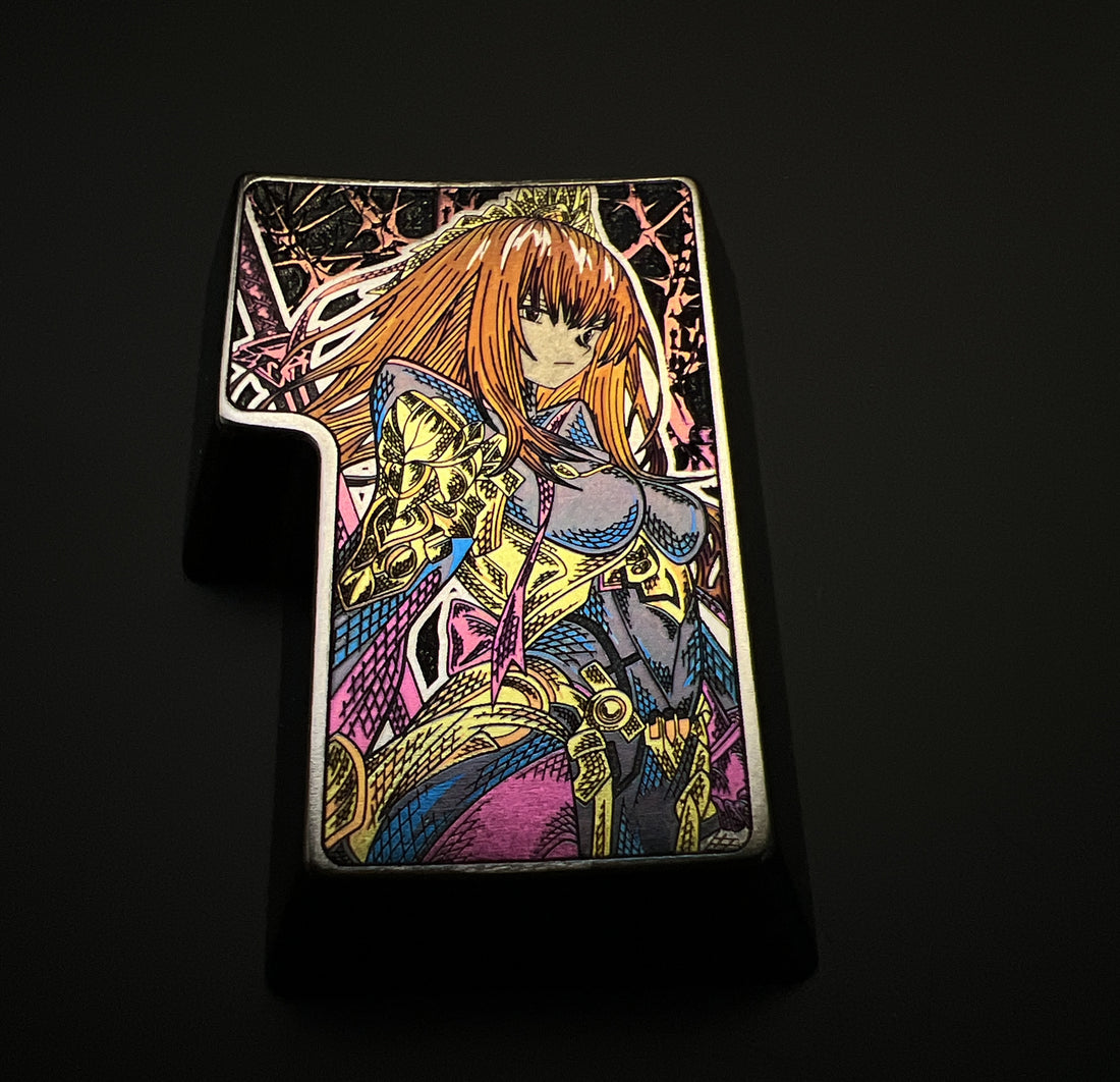 Fate, Sc á thach, titanium alloy 1U/iso trturn personalized pattern keycaps, decorative keycaps