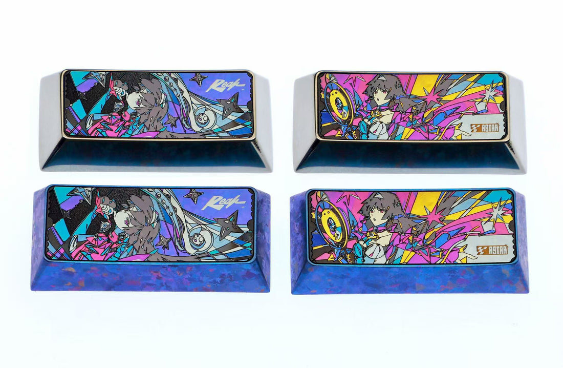Zenless Zone Zero, Astra Yao two 2.25U titanium alloy return key personalized keycaps, anime and game character metal carving creative keycaps