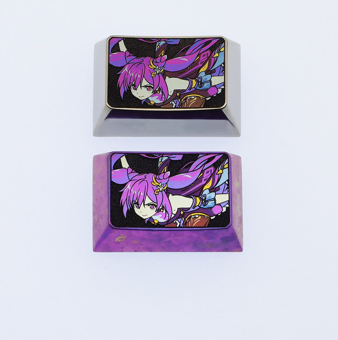 Keqing Titanium Alloy 1.5U Personalized Keycaps Personalized Keycaps, Decorative Keycaps