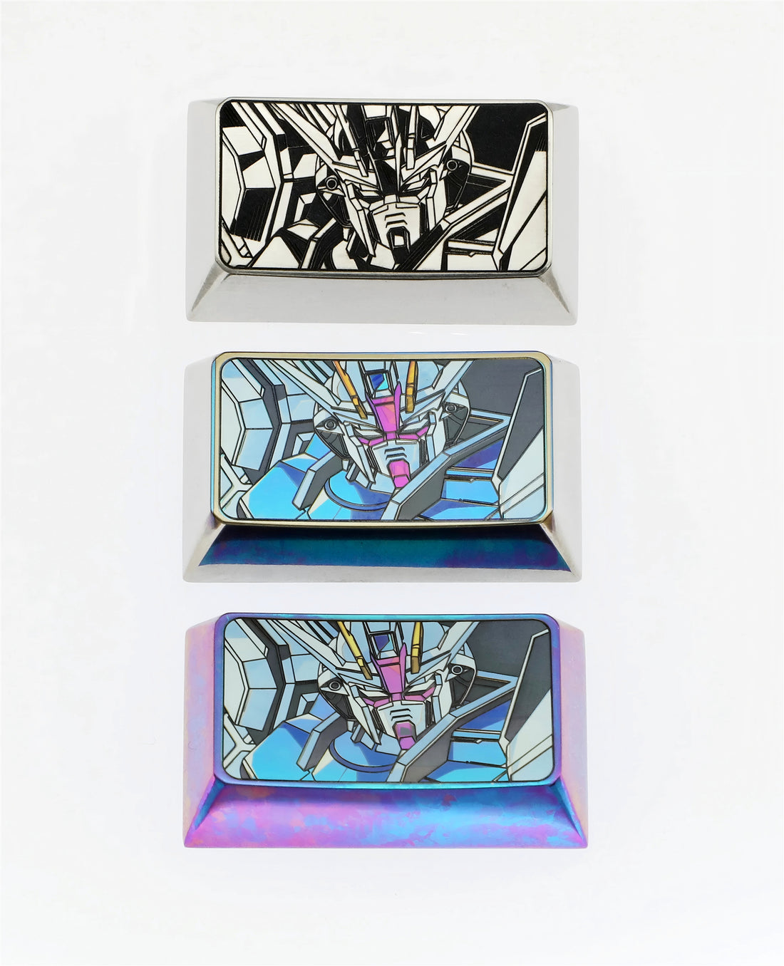 Mobile wrench, GUNDAM, titanium alloy precision carving, mechanical keyboard decorative keycaps.