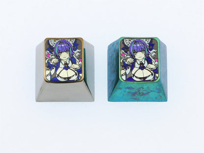 Azur Lane， Colored titanium alloy carved keycaps, mechanical keyboard decorative keycaps