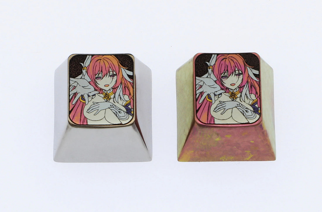 Honkai Impact 3,.Elysia, Colored titanium alloy carved keycaps, personalized decorative keycaps for mechanical keyboards