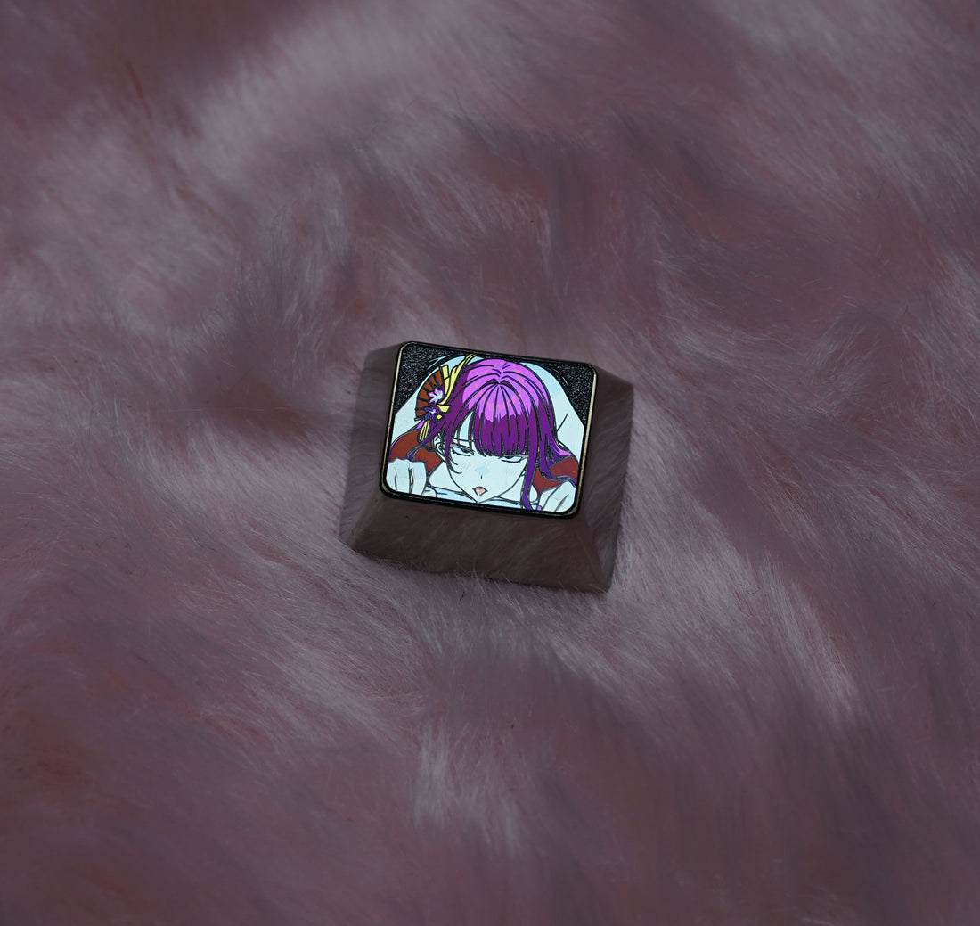 Raiden Shogun 1.25U titanium alloy personalized keycaps, metal keycaps, mechanical keyboard decorative keycaps