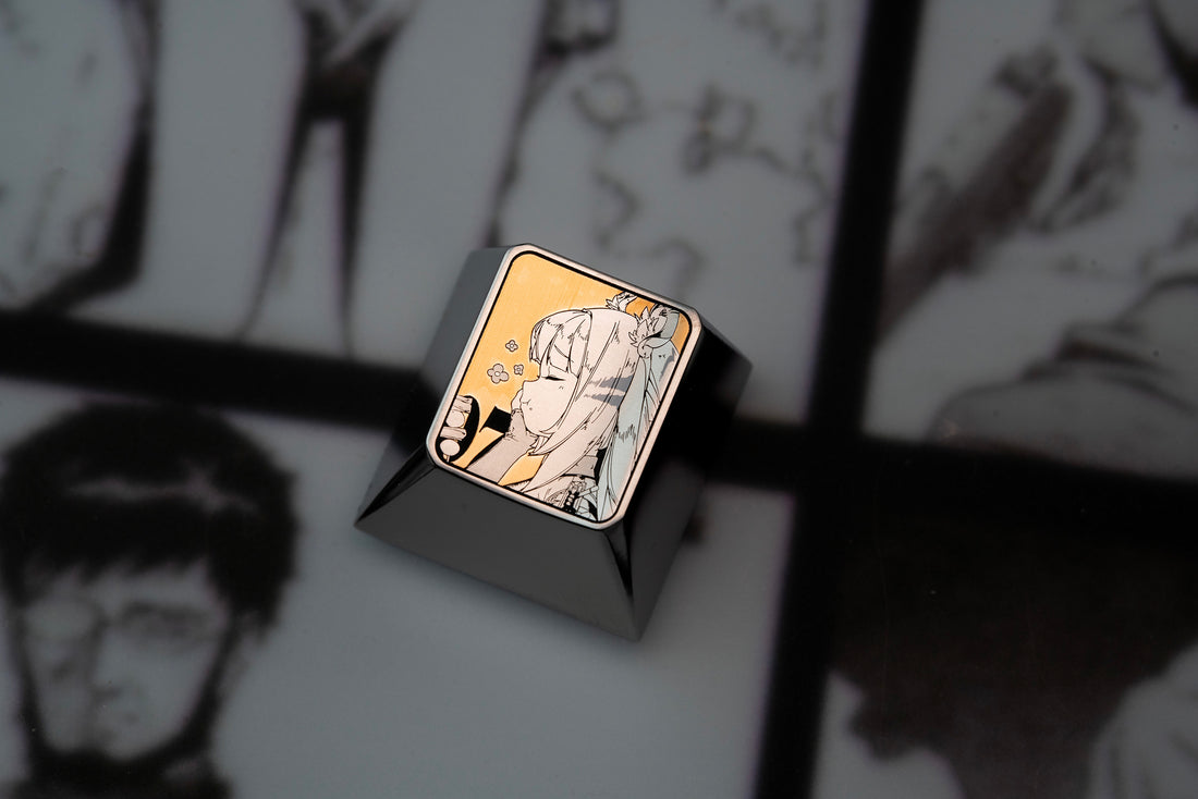 Zenless Zone Zero， July specific, 1U titanium alloy personalized keycaps, metal carved keycaps for anime and gaming peripherals.