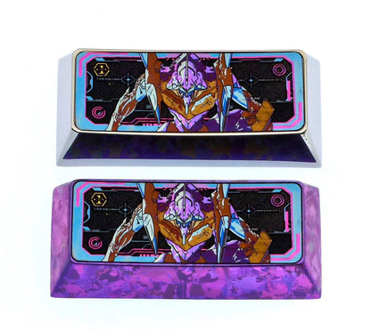EVA, EVANGELION-01, 2.25U titanium alloy, personalized keycaps, cultural and creative keycaps for anime and gaming peripherals