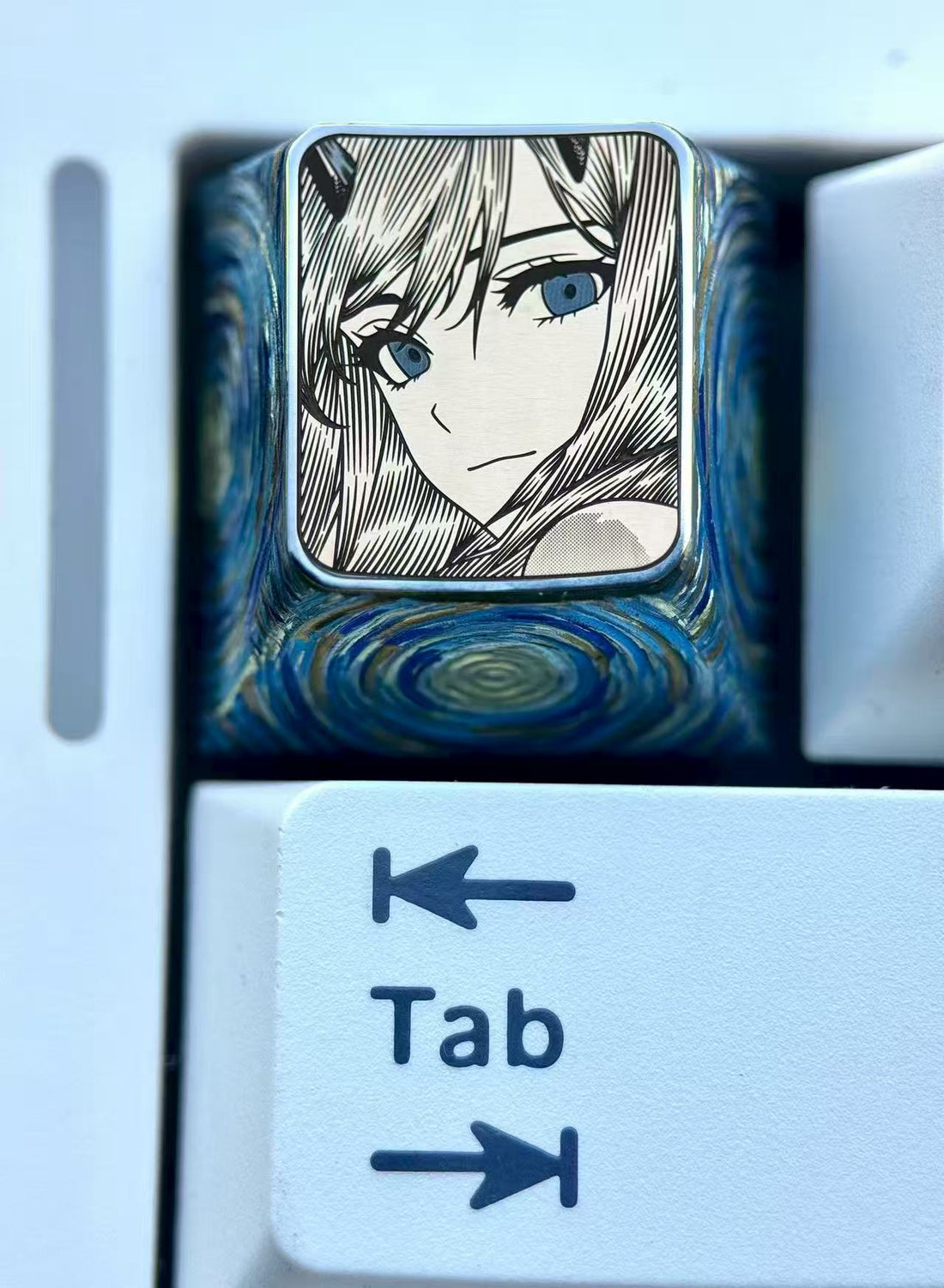 DARLING in the FRANXX 02. Titanium alloy 1U personalized keycaps, anime and game character culture creative metal carved keycaps