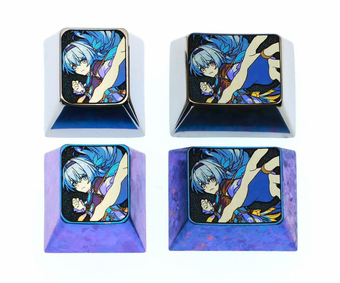 Angry Firefly, 1U/1.25U titanium alloy return key personalized keycap, anime and game character metal carving creative keycap