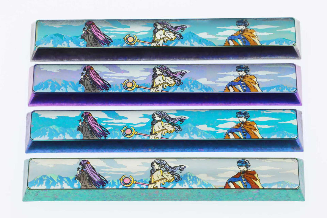 too many losing heroines! ， 6.25U/7U Spacebar Titanium Alloy Personalized Keycaps, Anime and Game Metal Carving Cultural Creative Keycaps