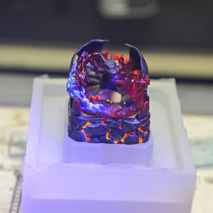 Pok é mon, Charizard，Crystal drops of glue，1U artisankeycaps， Cute keycaps around anime and games