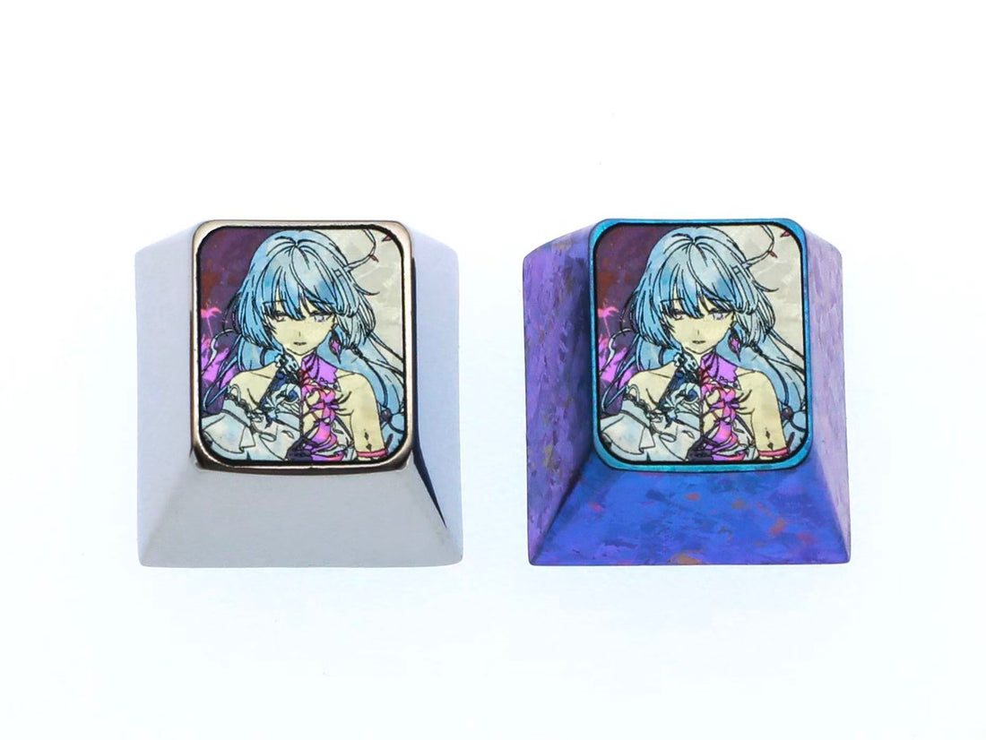 Wuthering Waves, Phrolova Titanium Alloy 1U Personalized Keycaps, Anime Game Culture Creative Metal Carving Keycaps
