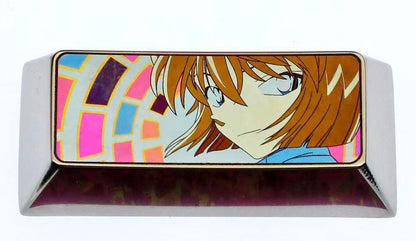 Detective Conan, Anita Hailey2.25U titanium alloy personalized keycaps, anime and game character cultural creativity metal carved keycaps