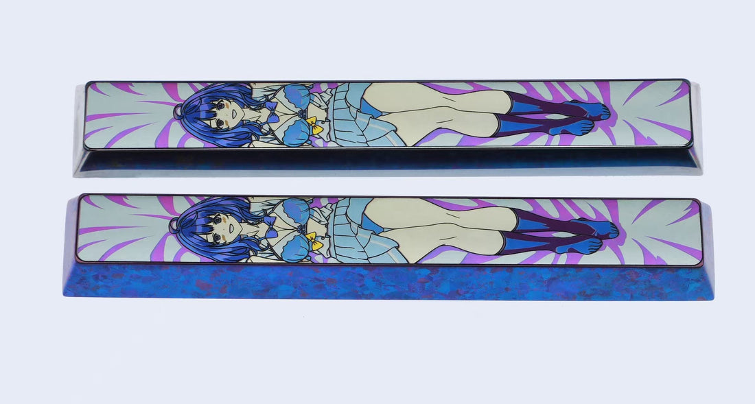 too many losing heroines! ， 6.25U/7U Spacebar Titanium Alloy Personalized Keycaps, Anime and Game Metal Carving Cultural Creative Keycaps