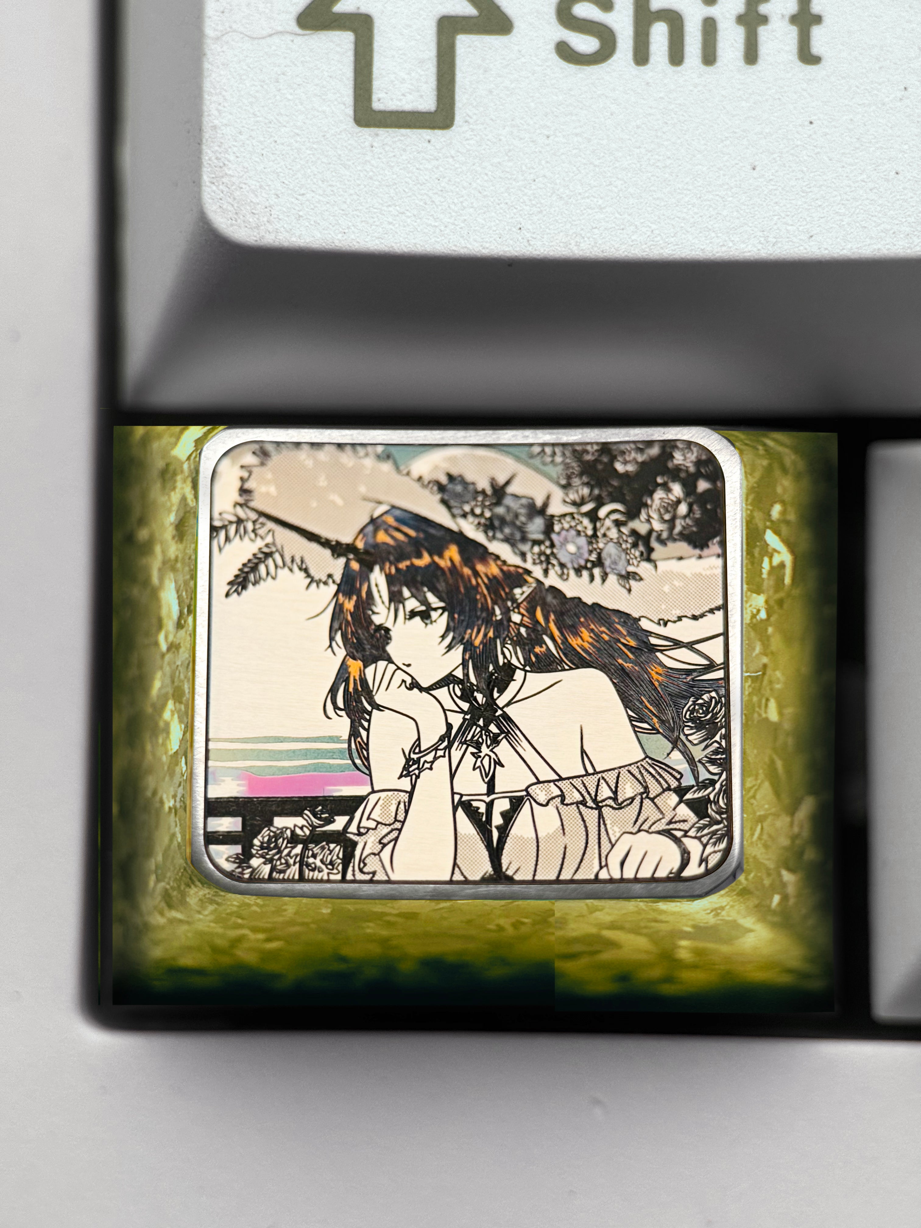 Wuthering Waves, Cartethyia, 1.25U Titanium Alloy Precision Carving, Anime Game Culture Creative Decorative Keycaps