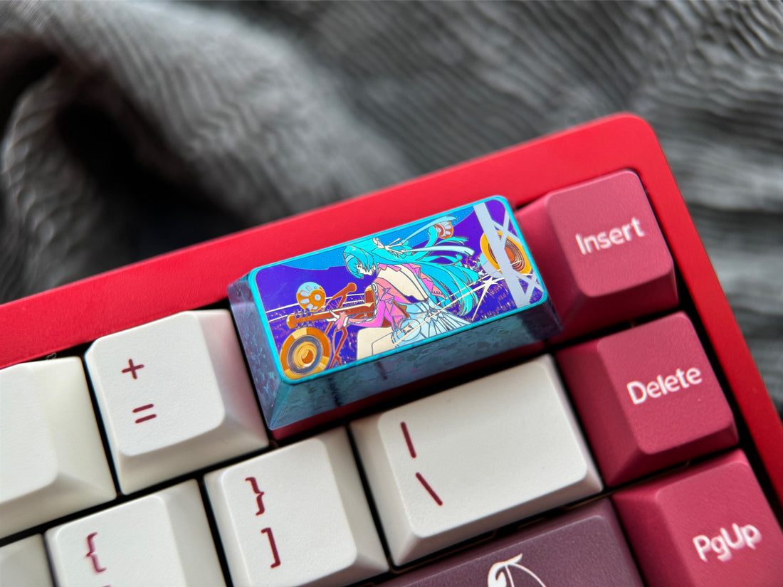 Zenless Zone Zero, Astra Yao, 2U stepped titanium alloy personalized keycaps, metal decorative anime keycaps