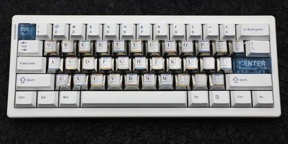 EVA theme, number area+letter area+character area, personalized design titanium alloy keycap set, anime and game culture creative peripheral decorative keycaps.