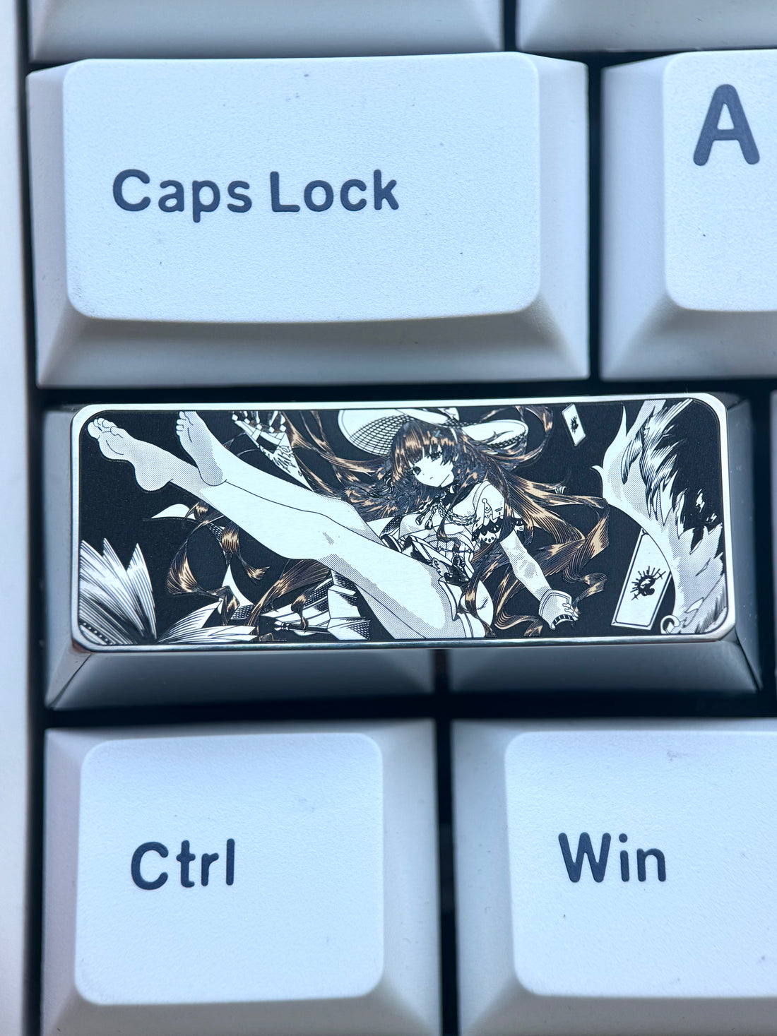 Wuthering Waves, Phoebe, 2.25U titanium alloy carved keycaps, anime and game culture creative personalized keycaps