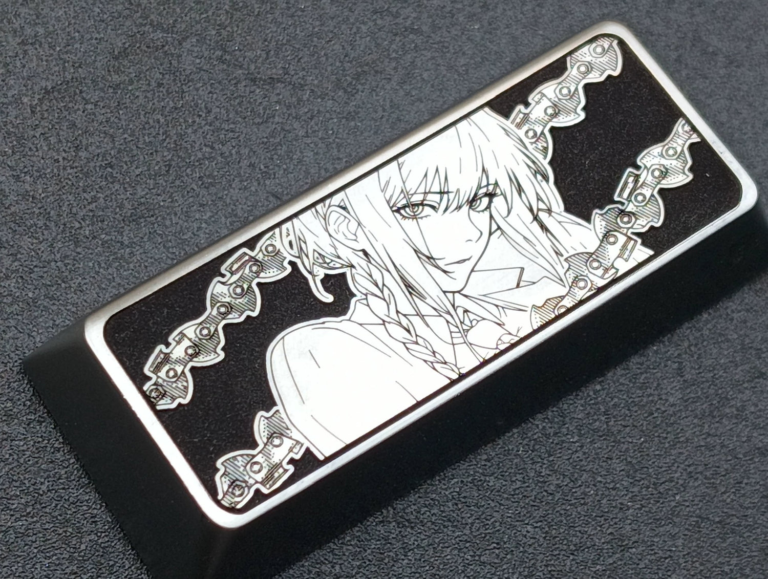 Chainsaw Man, Makima, 2.25U personalized keycaps, height and material options, metal keycaps for anime and gaming peripherals