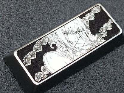 Chainsaw Man, Makima, 2.25U personalized keycaps, height and material options, metal keycaps for anime and gaming peripherals