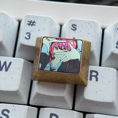 Chainsaw Man series, Makima, 1.25U titanium alloy personalized keycaps, anime and game culture creative decorative keycaps
