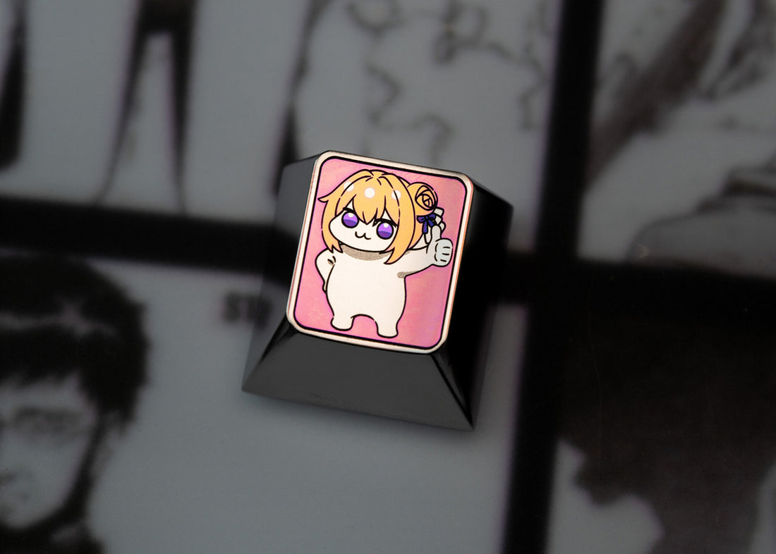 DORO, 1U titanium alloy personalized keycap, anime and game character trend culture peripheral cultural creative keycap.