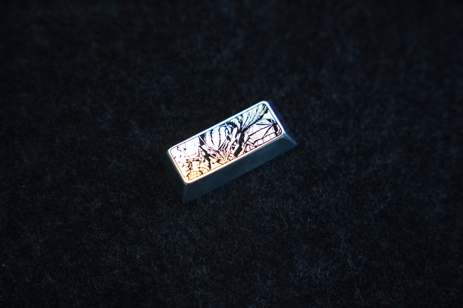 Berserk, Guts, 2.25U zinc alloy metal personalized keycaps, anime, gaming, cultural and creative mechanical keyboard decorative keycaps
