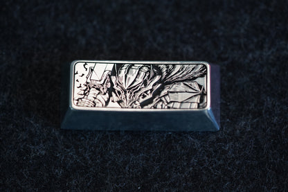 Berserk, Guts, 2.25U zinc alloy metal personalized keycaps, anime, gaming, cultural and creative mechanical keyboard decorative keycaps