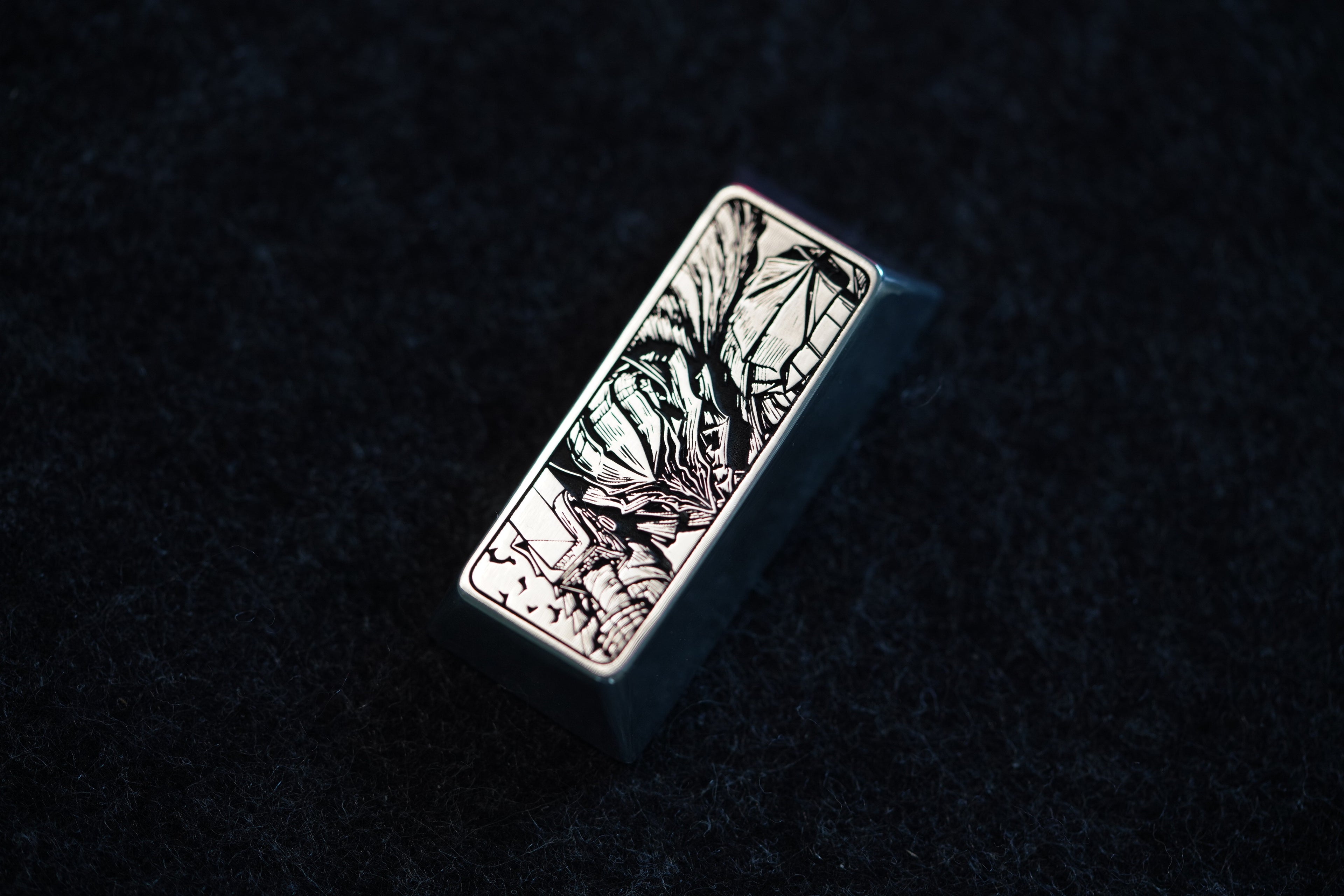 Berserk, Guts, 2.25U zinc alloy metal personalized keycaps, anime, gaming, cultural and creative mechanical keyboard decorative keycaps