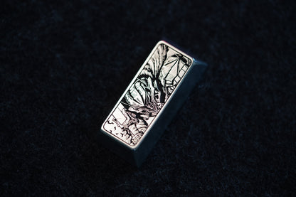 Berserk, Guts, 2.25U zinc alloy metal personalized keycaps, anime, gaming, cultural and creative mechanical keyboard decorative keycaps