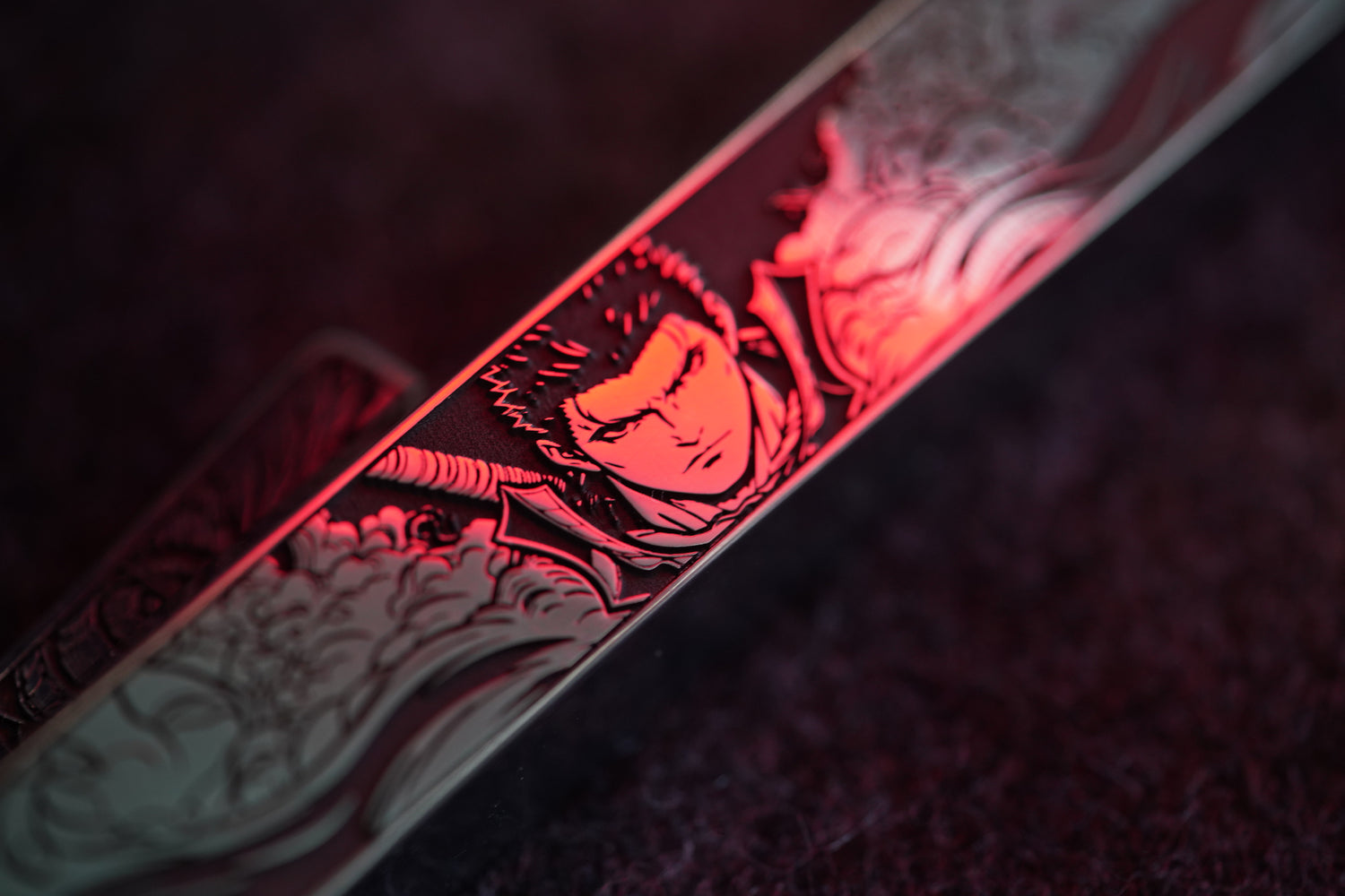 Berserk, Guts, 6.25U/7U spacebar metal personalized keycaps, anime, gaming, cultural and creative mechanical keyboard decorative keycaps