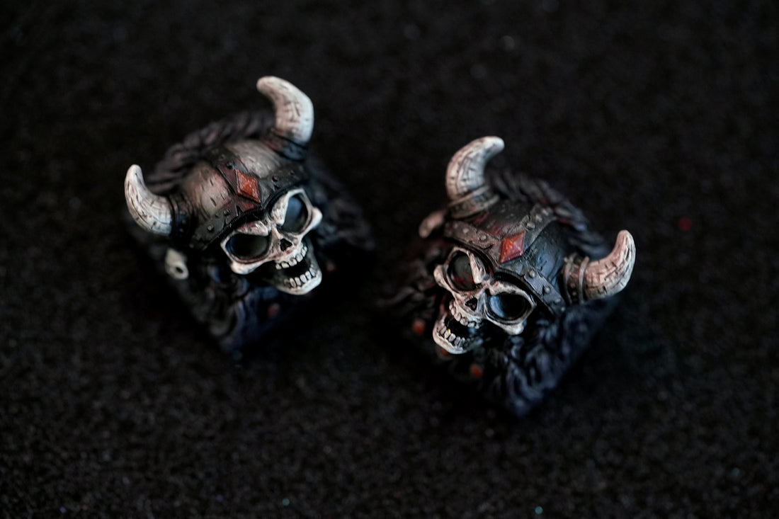 Skeleton Warrior, multi-color resin molding, mechanical keyboard decorative keycaps, 002/003 color scheme