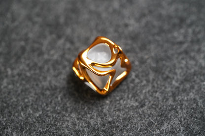 Hollow out personalized creative keycap matte transparent metal texture personalized keycap ABS+PC electroplating process no character design
