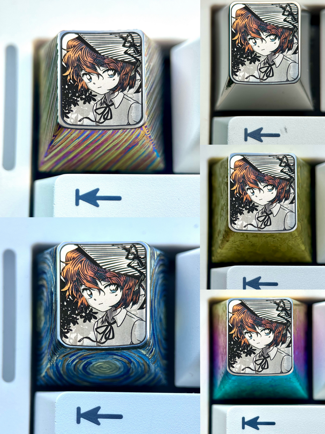 Detective Conan, Anita Hailey1U titanium alloy personalized keycaps, anime and game peripheral cultural and creative metal keycaps