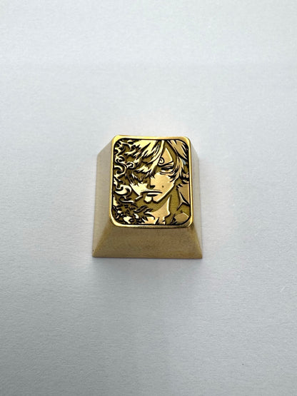 One Piece, brass personalized keycaps, metal keycaps around anime and game characters